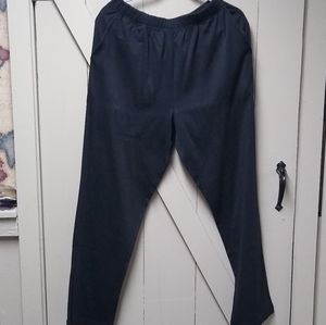 Black Knit Straight Leg Pant size 14-16 brand new